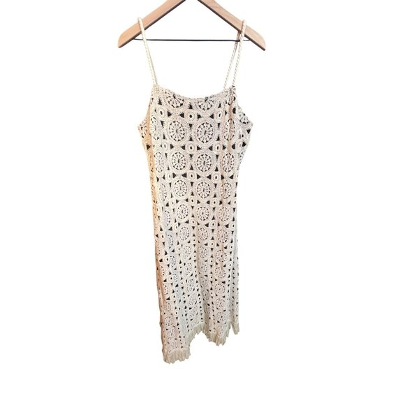 Eloquii Womens Crochet Lace Overlay Maxi Dress Size 16 NWT - Picture 2 of 8